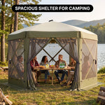 Vevor 12x12 Pop-Up Screen Tent Gazebo – 6-Sided Mesh Shelter with Carry Bag (8–10 People) - 2