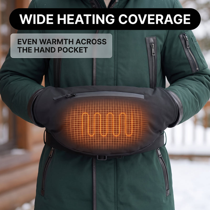 Rechargeable Hand Warmer Pouch – Electric Heated Hand Muff for Hunting, Golf & Outdoors - 2