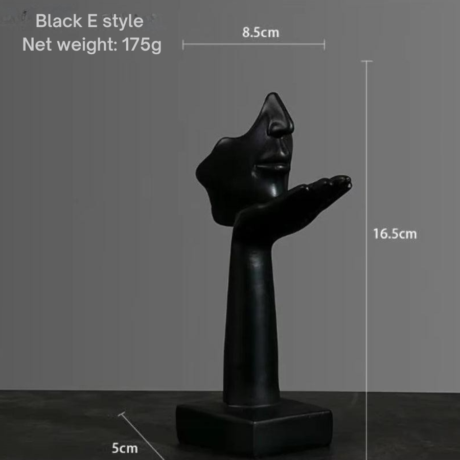 Resin Abstract  Decor Statue Table Decoration for  Room Bedroom Office Nordic Abstract  face  sculpture