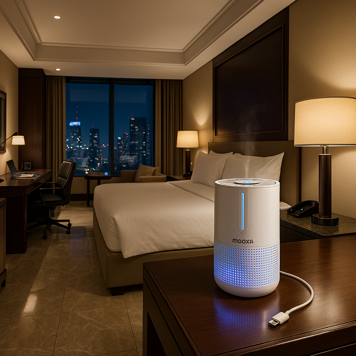 Ultra-Compact HEPA H13 Desktop Air Purification System - Travel Size