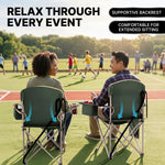 CAMPING CHAIRS – 2-PACK FOLDING CHAIRS WITH COOLER BAG - 2