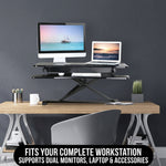 Standing Desk Converter – Adjustable Sit-to-Stand Desk Riser - 2