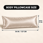Body Pillowcase – Satin or Mulberry Silk, 20 x 54 in - 2