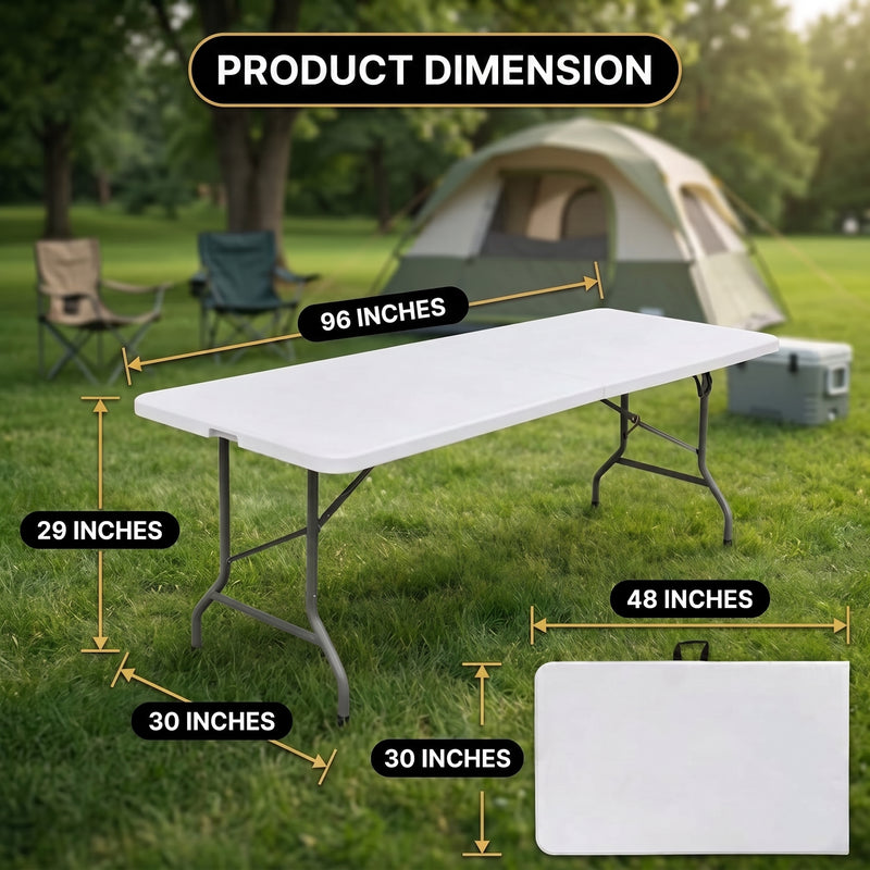 8 ft Heavy Duty Folding Table - 2