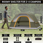 2-4 Person Dome And Cabin Camping Tents - 2