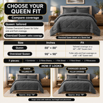 BEDDING SETS – 7-PIECE COMFORTER SET WITH SHEETS - 2