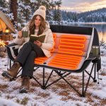 Double Heated Camping Chair with 3 Heat Levels & USB Power Pocket - 2