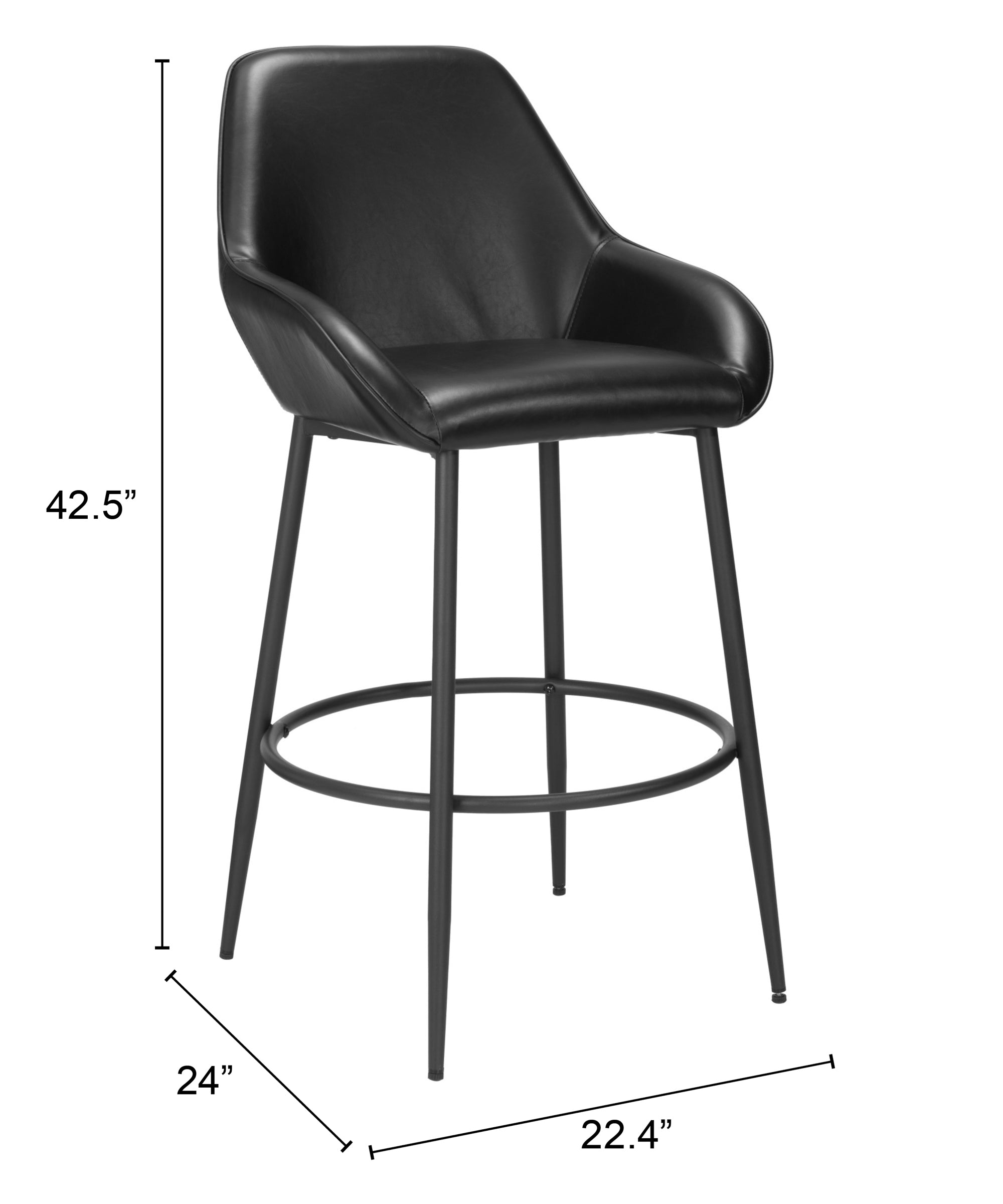 Vila Barstool Black