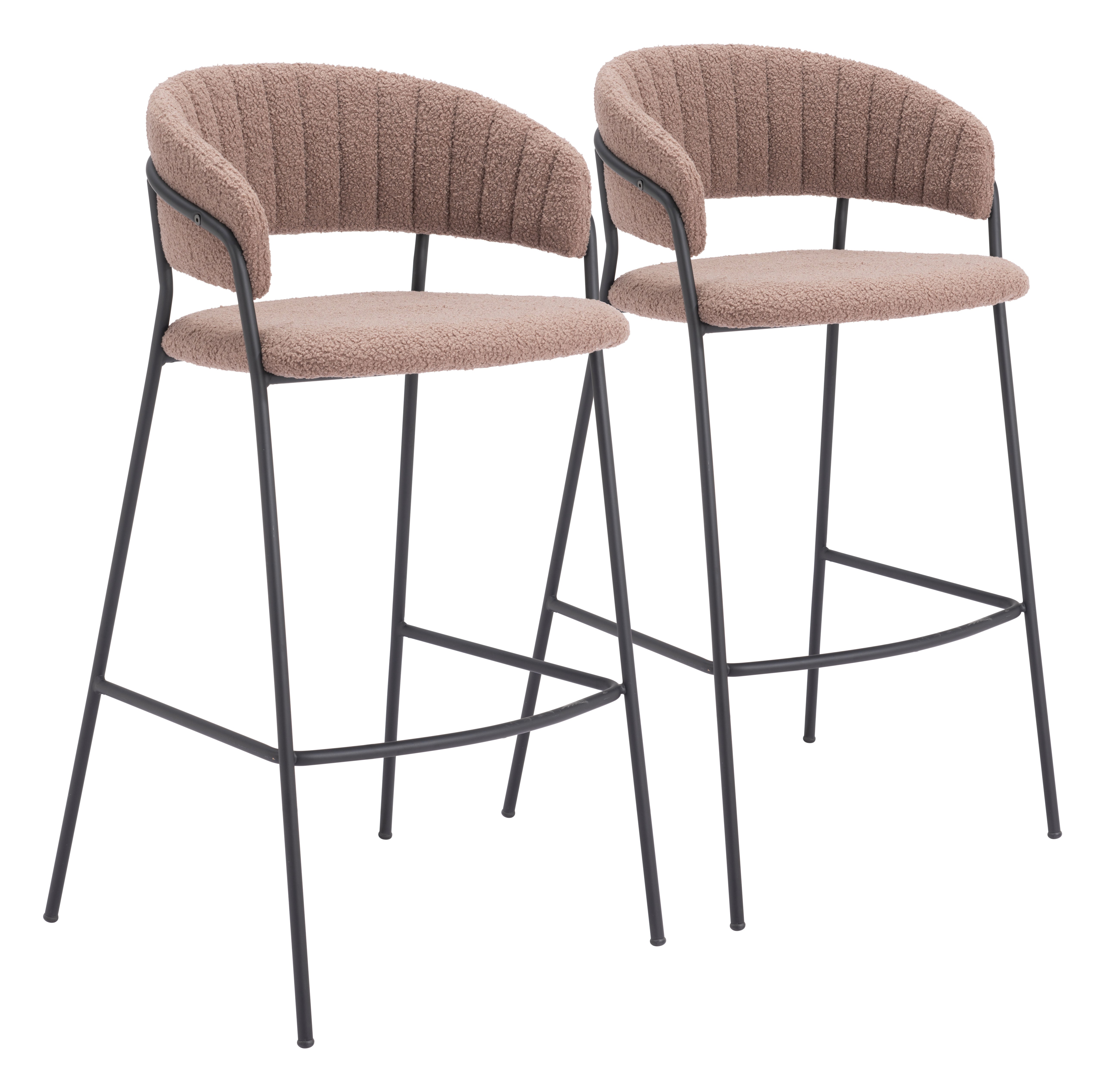 Josephine Barstool (Set of 2) Brown