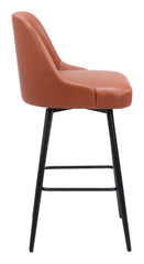 Keppel Swivel Barstool Brown