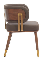 Brew Dining Chair Brown & Walnut