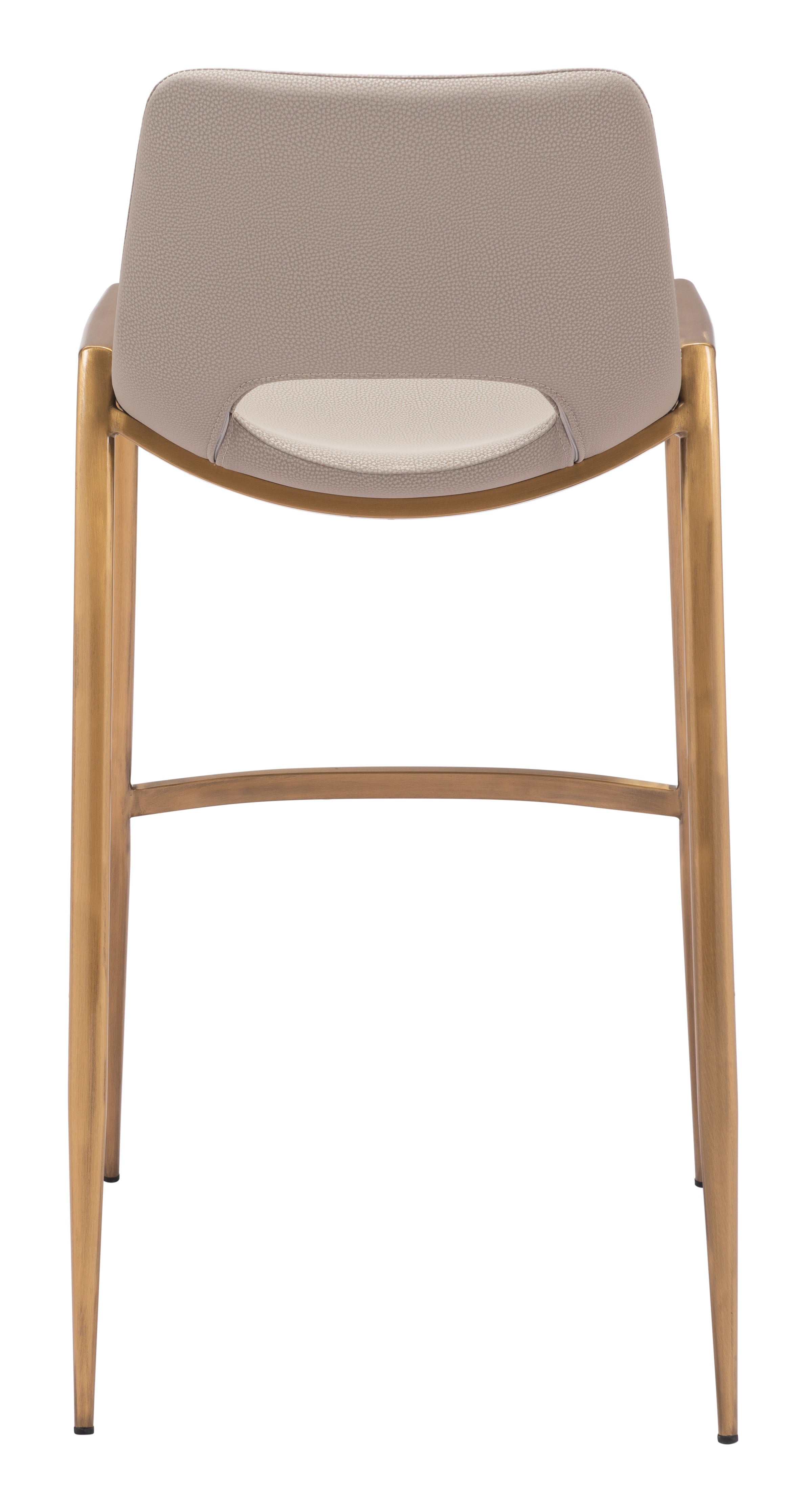 Desi Barstool Beige & Gold