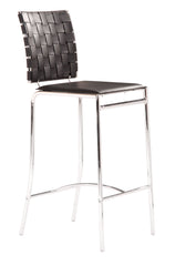 Criss Cross Counter Stool (Set of 2) Black