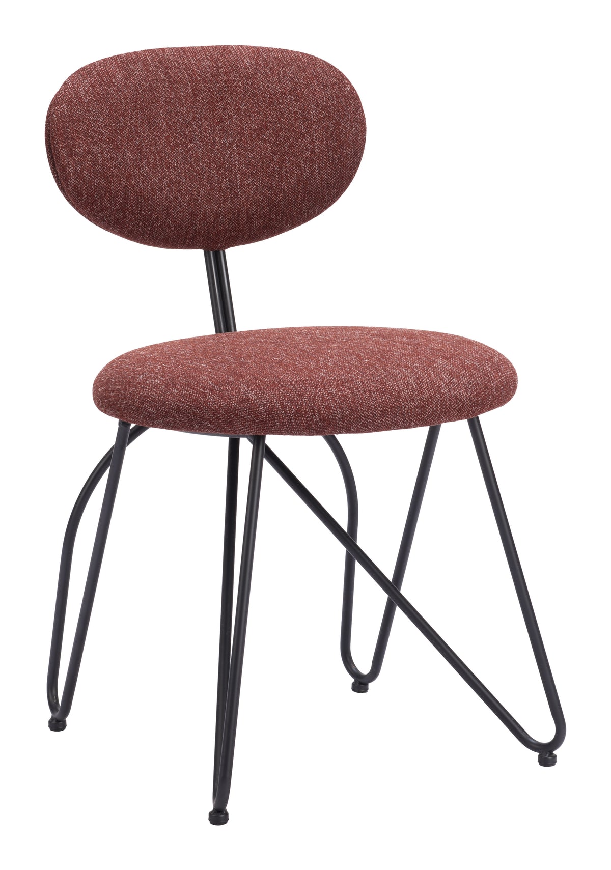 Novi Dining Chair (Set of 2) Maroon Brown