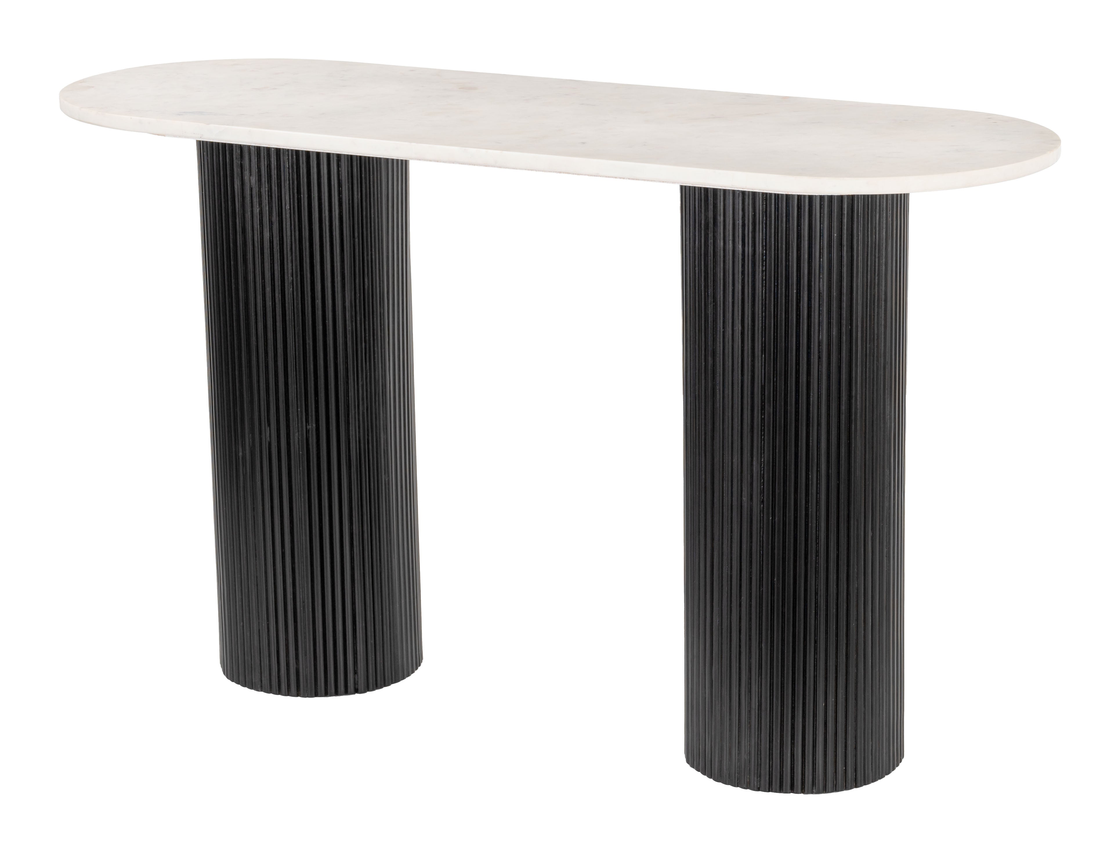 Izola Console Table White & Black