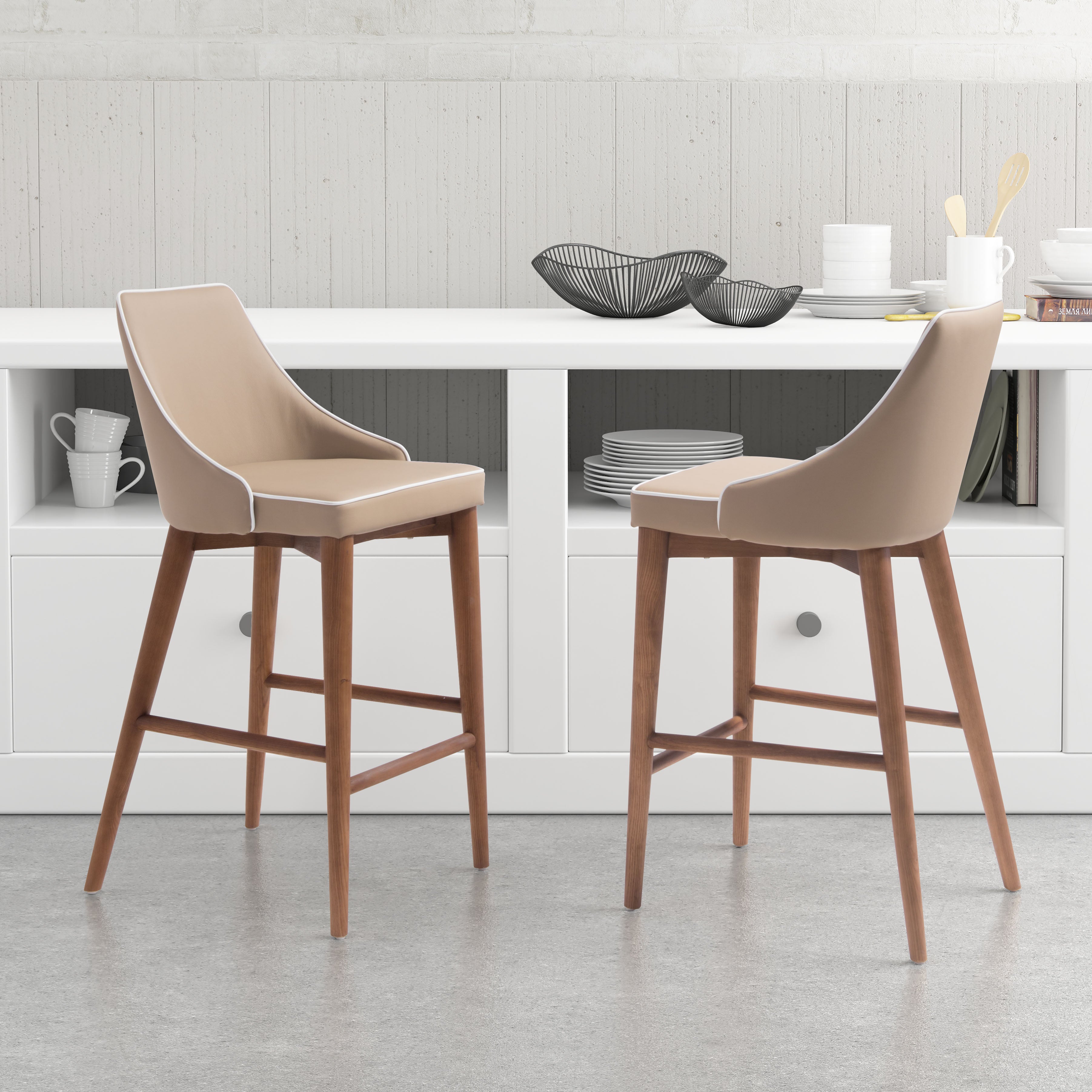 Moor Counter Stool Beige