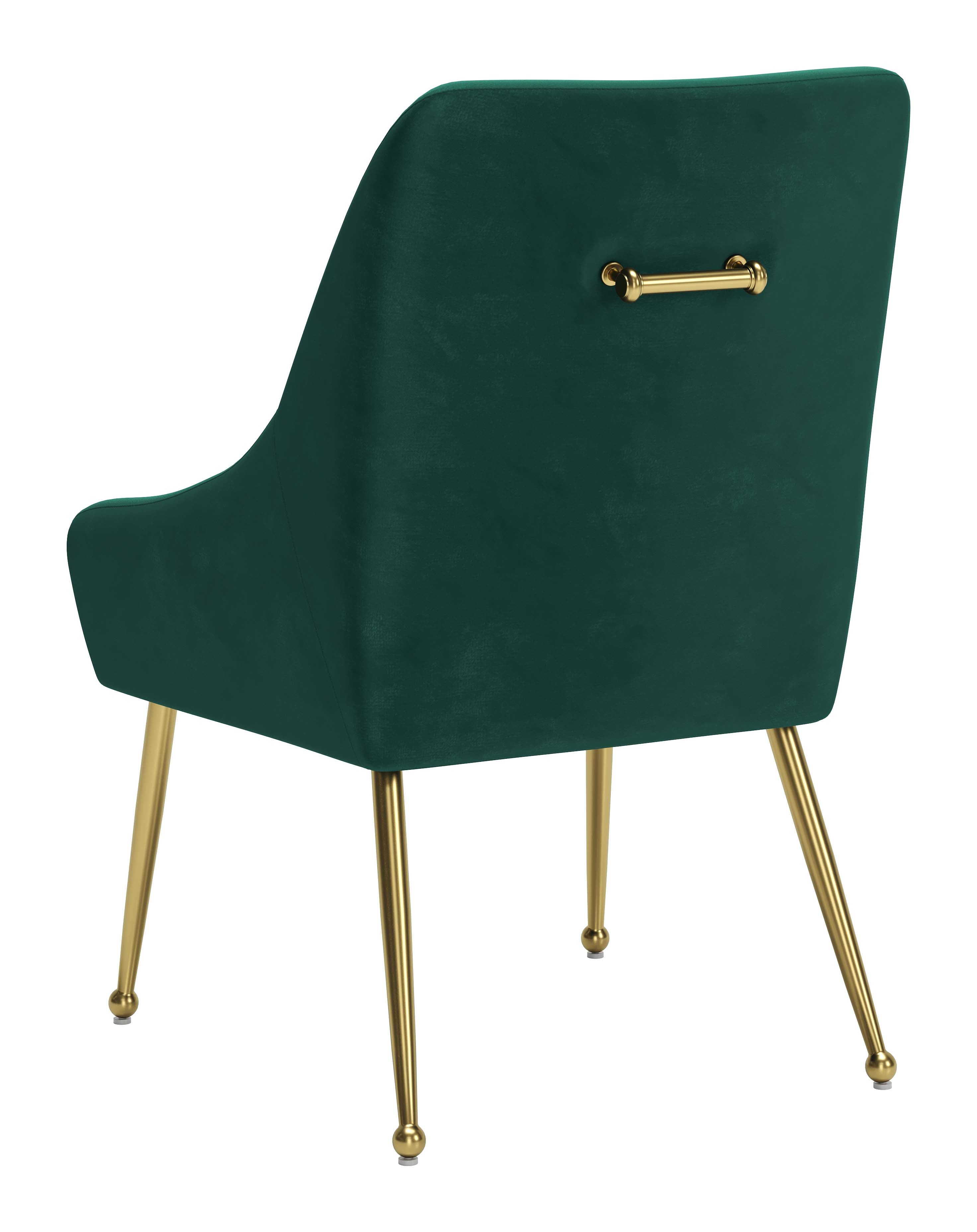 Maxine Dining Chair Green & Gold