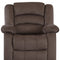 40" Contemporary Brown Fabric Chair