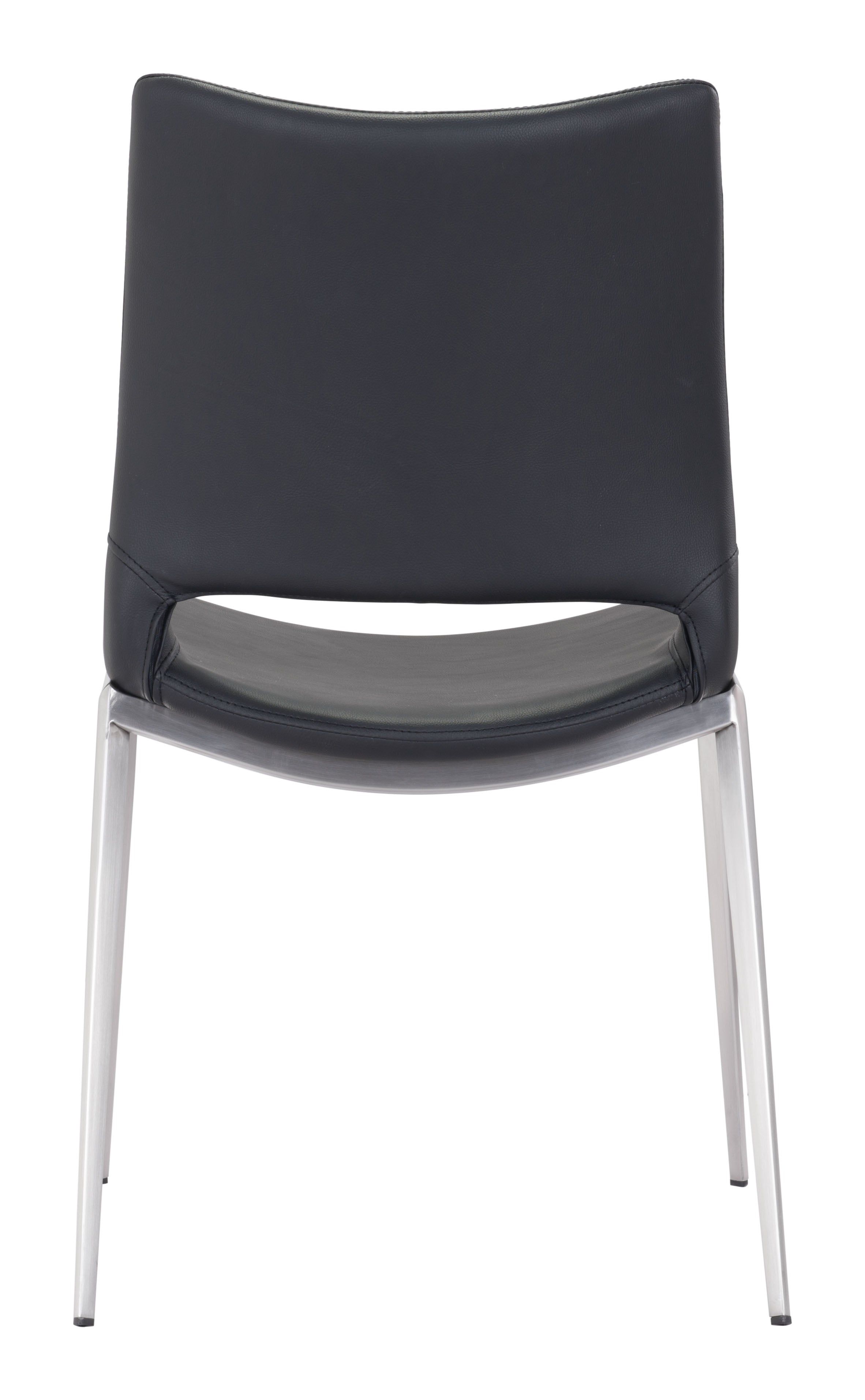 Ace Dining Chair Black & Silver