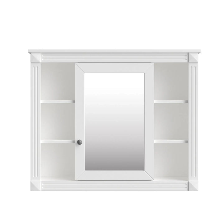 36'' Bathroom Vanity with Top Sink, Royal Blue Mirror Cabinet, Modern Bathroom Storage Cabinet with 2 Soft Closing Doors and 2 Drawers, Single Sink Bathroom Vanity