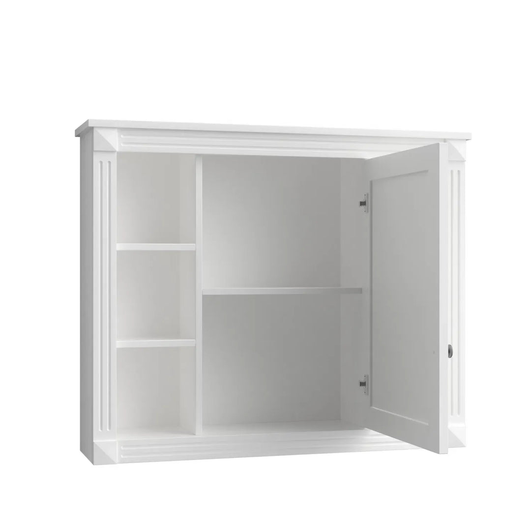 36'' Bathroom Vanity with Top Sink, Royal Blue Mirror Cabinet, Modern Bathroom Storage Cabinet with 2 Soft Closing Doors and 2 Drawers, Single Sink Bathroom Vanity