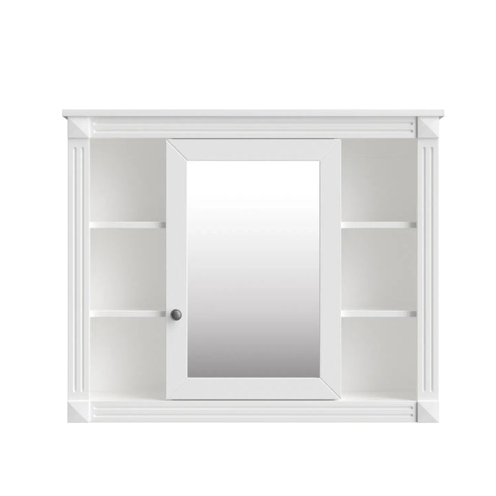 36'' Bathroom Vanity with Top Sink, Royal Blue Mirror Cabinet, Modern Bathroom Storage Cabinet with 2 Soft Closing Doors and 2 Drawers, Single Sink Bathroom Vanity