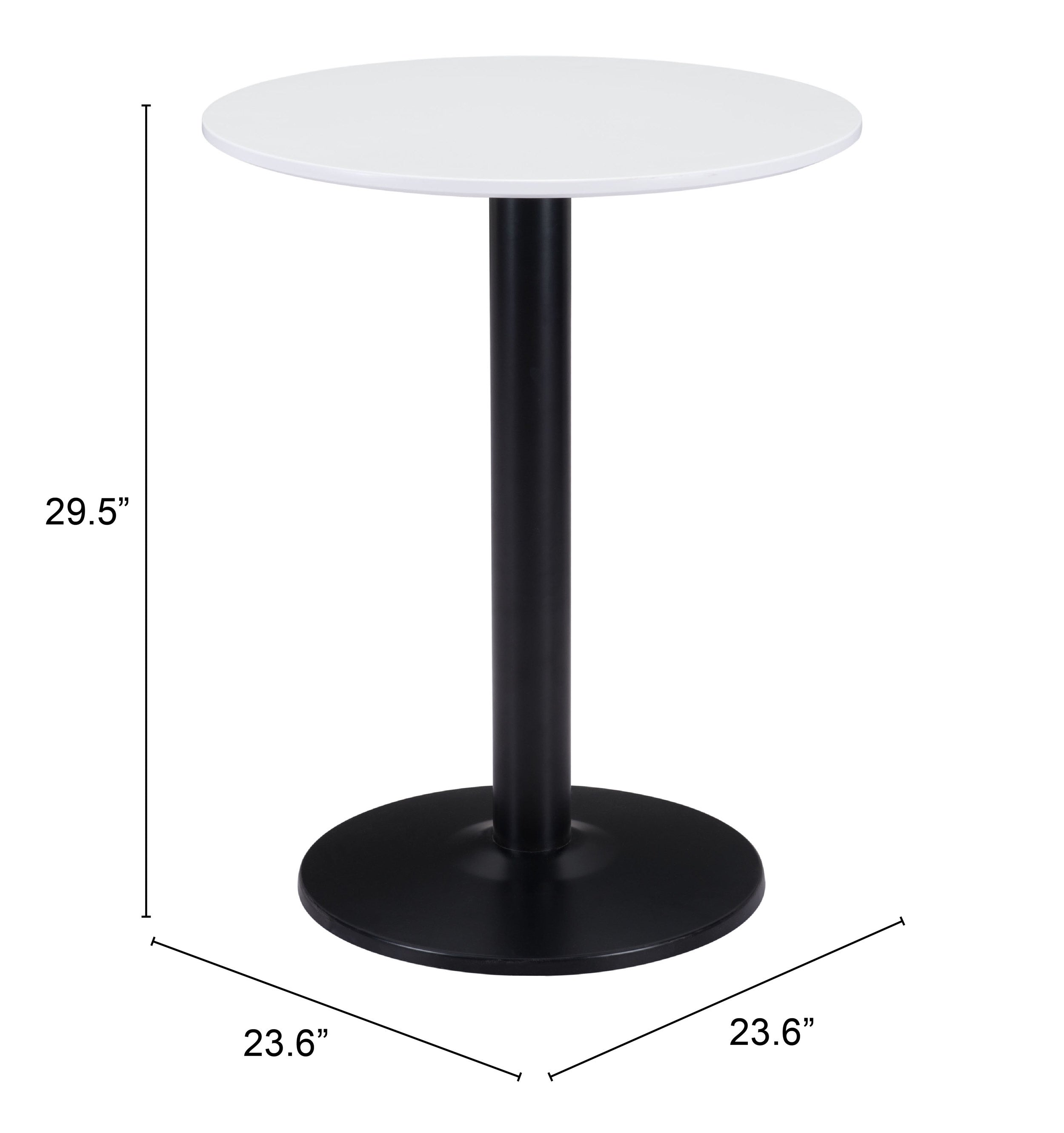 Alto Bistro Table White & Black