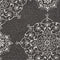 5' X 8' Charcoal Round Floral Indoor Outdoor Area Rug