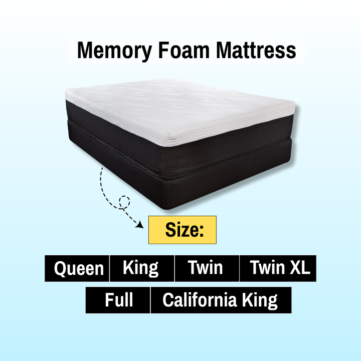 14" x72" x 84" Inch Multi Size Hybrid Pocket Coil Copper Infused Gel Memory Foam Mattress