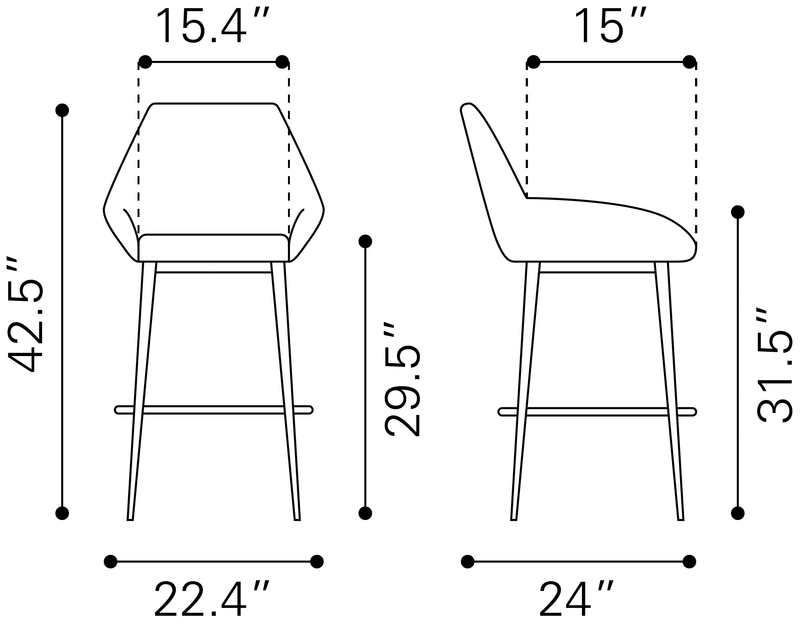 Vila Barstool Black