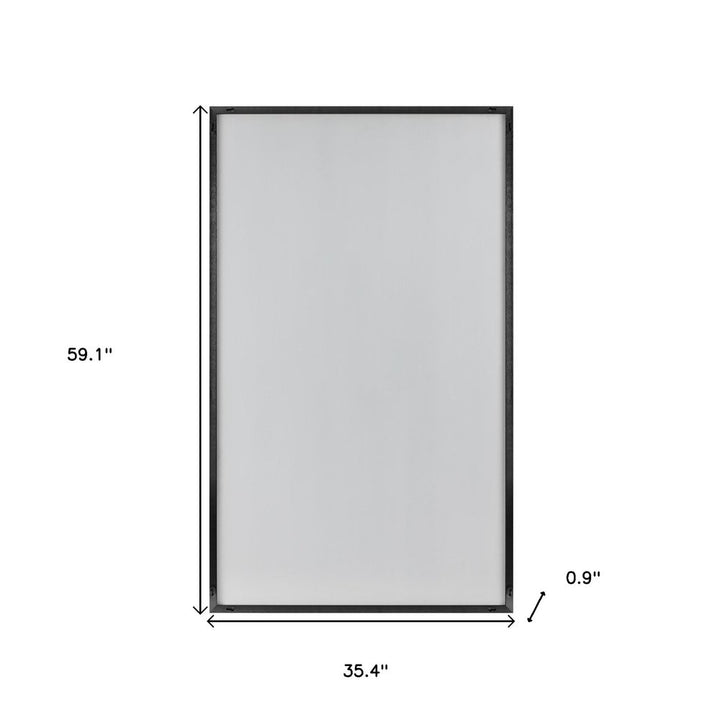 Jumbo Minimal Black Bathroom Vanity Mirror
