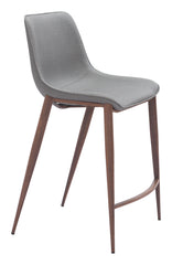 Magnus Counter Stool Slate Gray & Walnut