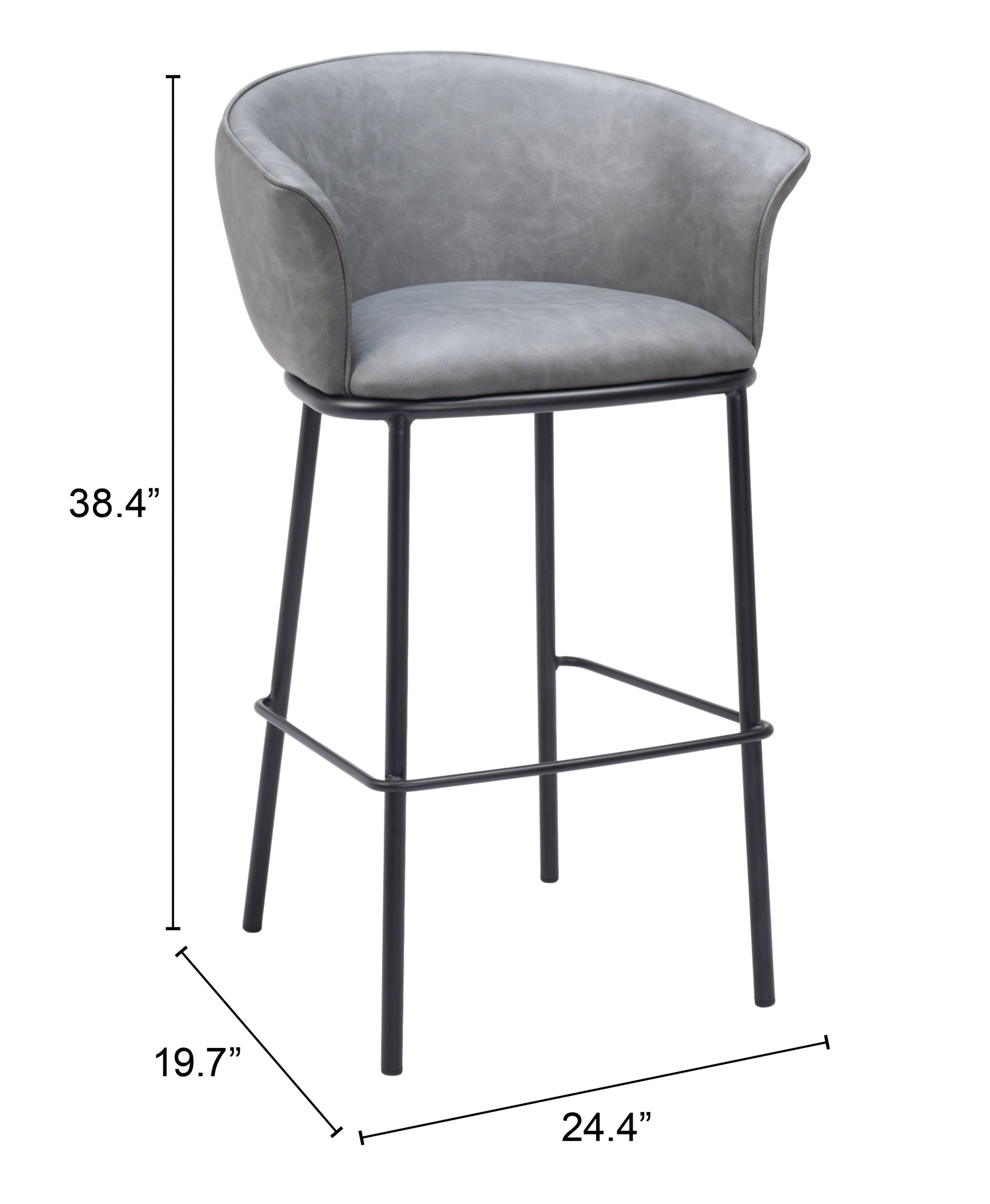 Garston Barstool Gray