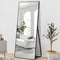 71" Black Metal Freestanding and Wall Mount Accent Mirror