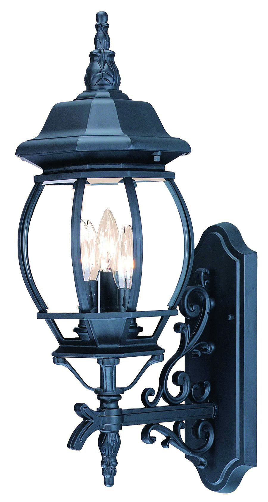 Triple Globe Matte Black Outdoor Wall Light – Multi-Point Illumination & Contemporary Style | Entry Sconce | Trufairs