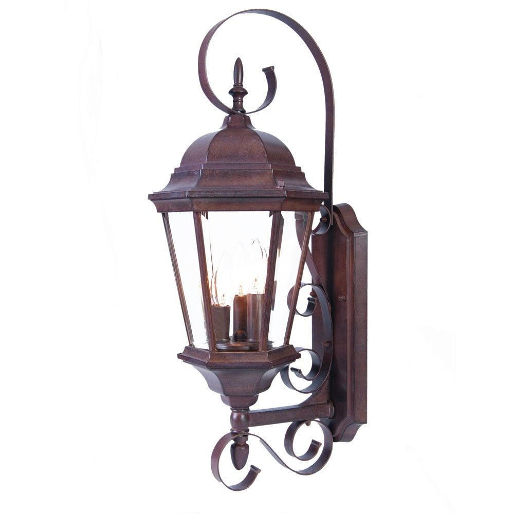 Triple Lantern Swing Arm Outdoor Wall Light – Multi-Source Illumination & Flexible Utility | Designer Sconce | Trufairs