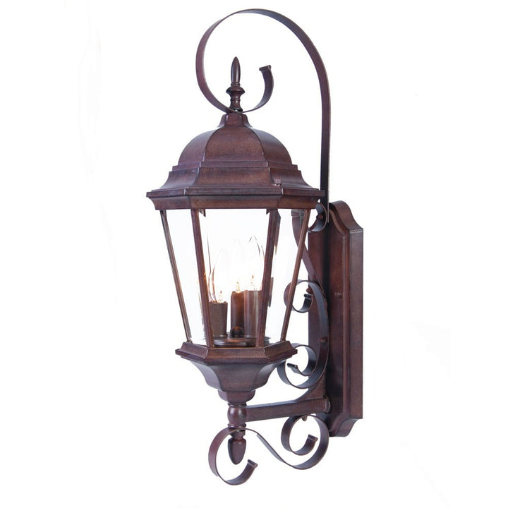 Triple Lantern Swing Arm Outdoor Wall Light – Multi-Source Illumination & Flexible Utility | Designer Sconce | Trufairs