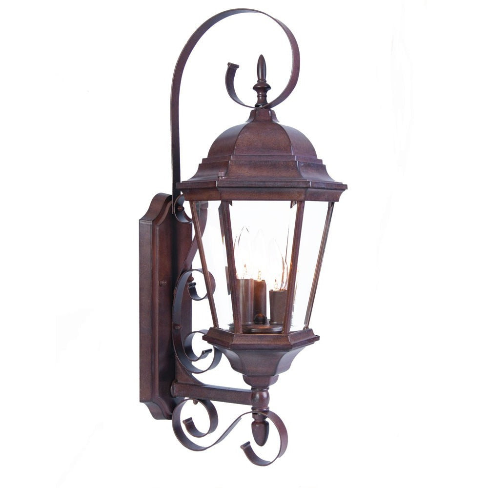 Triple Lantern Swing Arm Outdoor Wall Light – Multi-Source Illumination & Flexible Utility | Designer Sconce | Trufairs