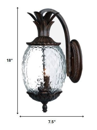 Antique Bronze Pineapple Outdoor Wall Light – Charming Illumination & Classic Elegance | Hanging Fixture | Trufairs