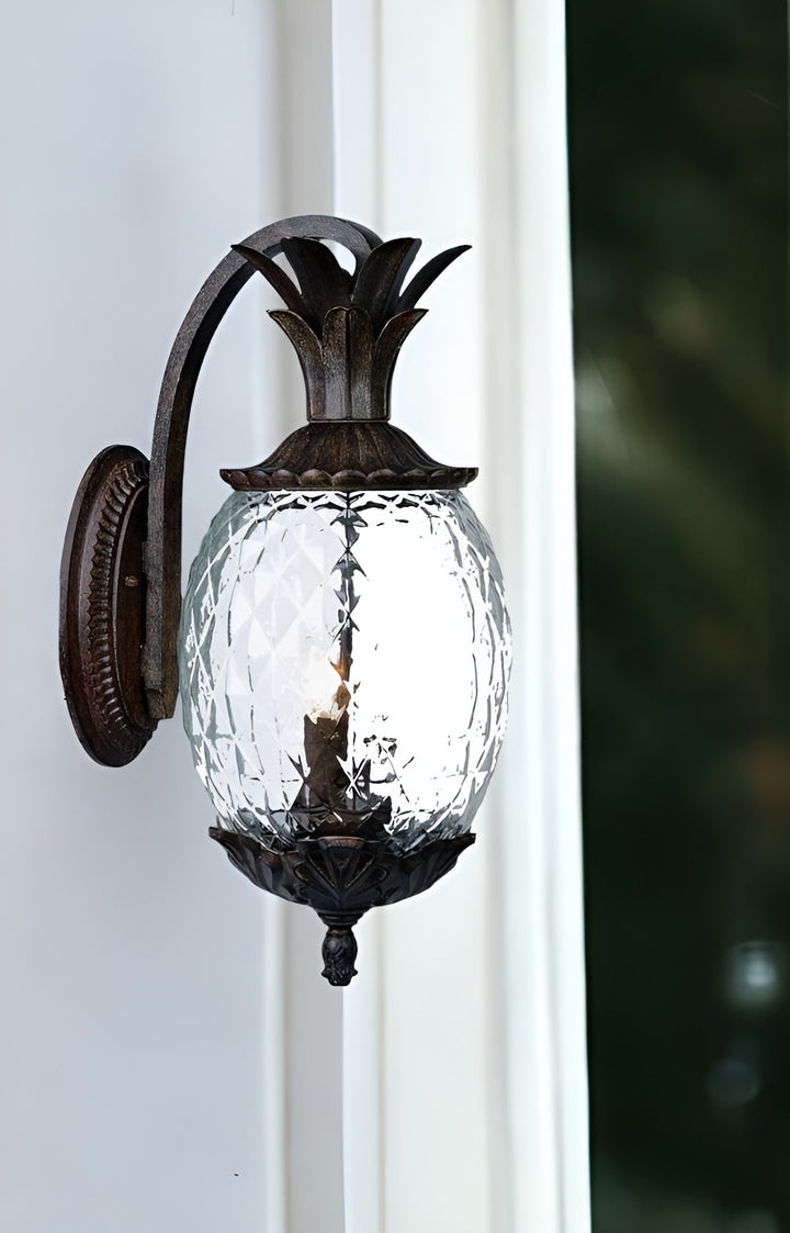 Antique Bronze Pineapple Outdoor Wall Light – Charming Illumination & Classic Elegance | Hanging Fixture | Trufairs