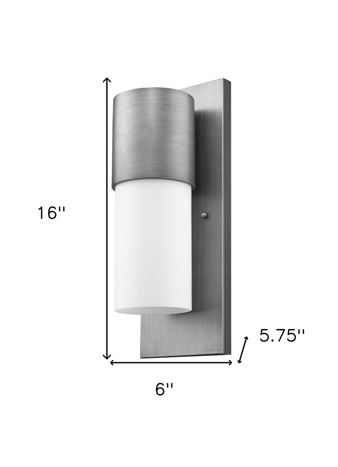 Contemporary Brushed Silver & White Wall Light – Sleek Modern Elegance & Premium Finish | Interior Sconce | Trufairs