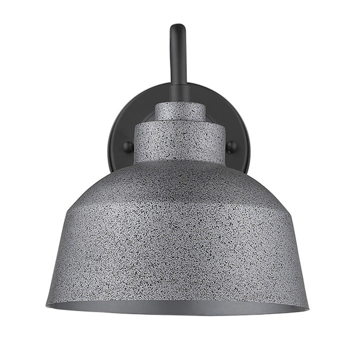 Barnes 1-Light Outdoor Wall Light – Versatile Utility & Modern Gray | Exterior Sconce | Trufairs