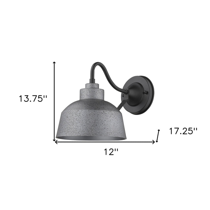 Barnes 1-Light Outdoor Wall Light – Versatile Utility & Modern Gray | Exterior Sconce | Trufairs