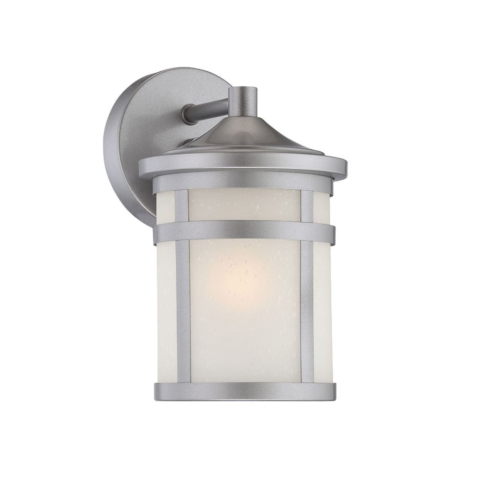 Brushed Silver Lantern Outdoor Wall Light – Stylish Security & Timeless Appeal | Hanging Fixture | Trufairs