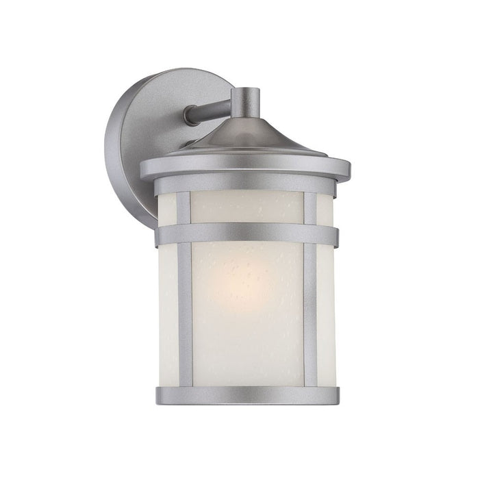 Brushed Silver Lantern Outdoor Wall Light – Stylish Security & Timeless Appeal | Hanging Fixture | Trufairs