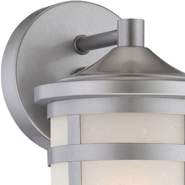 Brushed Silver Lantern Outdoor Wall Light – Stylish Security & Timeless Appeal | Hanging Fixture | Trufairs