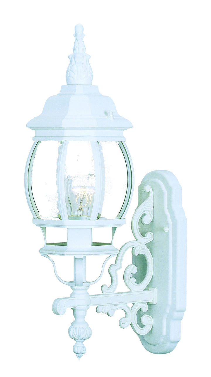 Vintage White Glass Globe Outdoor Wall Light – Durable Cast Aluminum & Bright Ambient Glow | Garden Sconce | Trufairs