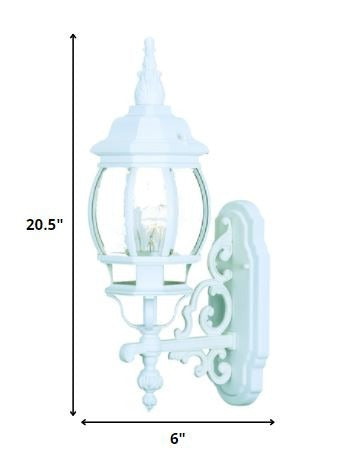 Vintage White Glass Globe Outdoor Wall Light – Durable Cast Aluminum & Bright Ambient Glow | Garden Sconce | Trufairs