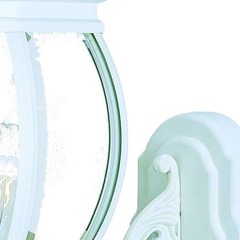 Vintage White Glass Globe Outdoor Wall Light – Durable Cast Aluminum & Bright Ambient Glow | Garden Sconce | Trufairs