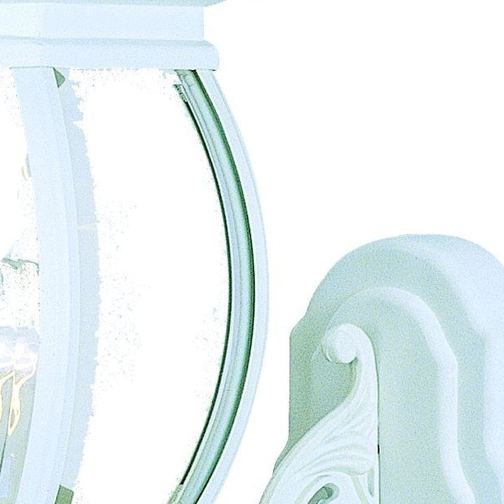 Vintage White Glass Globe Outdoor Wall Light – Durable Cast Aluminum & Bright Ambient Glow | Garden Sconce | Trufairs